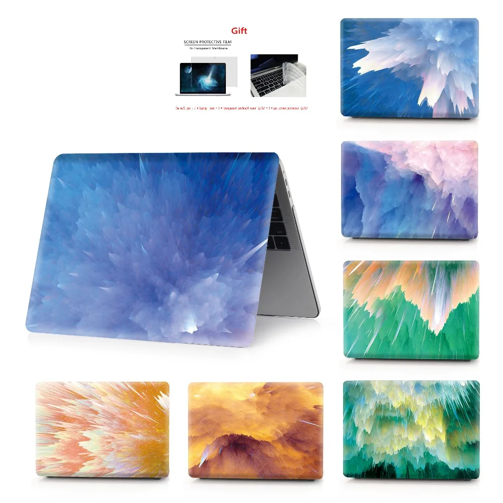 Цветной альбом для рисования чехол для Macbook Air 11 13 Pro retina 12 13 15 дюймов цвета сенсорная панель для New Pro 13 15 или New Air 13