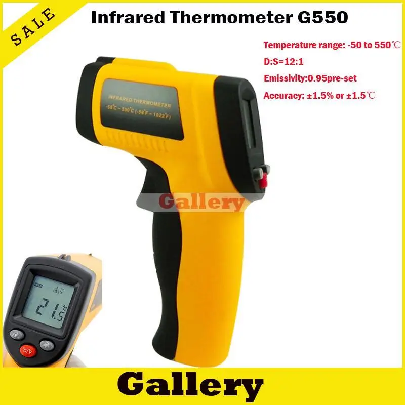 

Ir Infrared Thermometer Temperature Measurement Module Non-contact Electronic Laser 550 Degrees Precise Gun