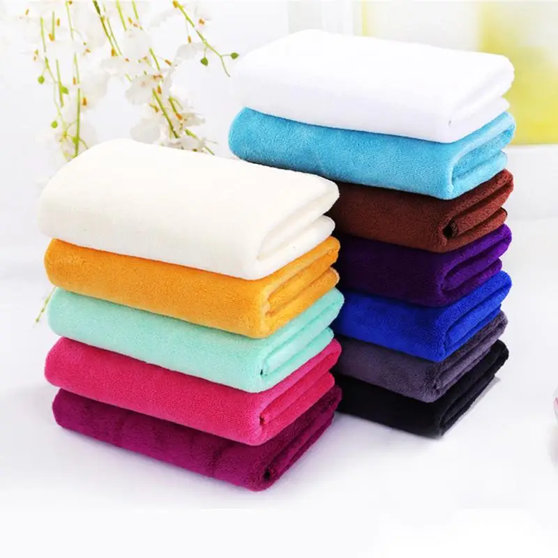 

For Adult Thick Bathroom Super Soft Absorbent Quick-drying breathable Microfiber Thick Bath Towel Bath Robe Hair Towel 35cm*75cm