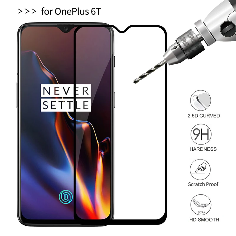 2 шт Защита экрана для Oneplus 6T стекло закаленное полное покрытие телефона |