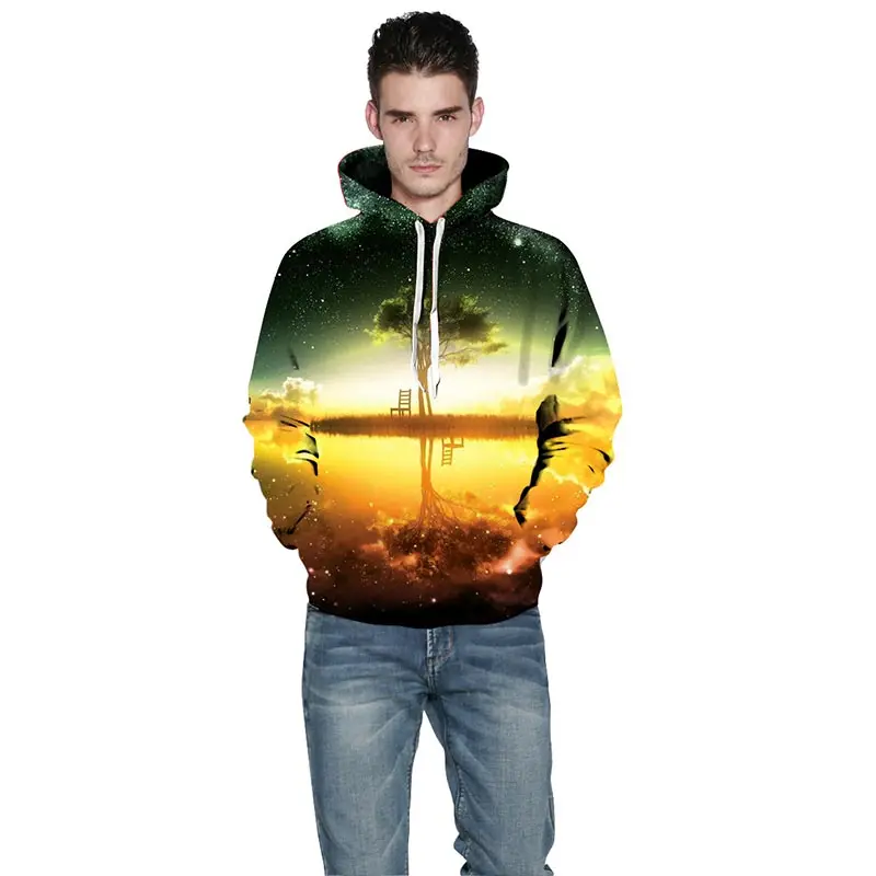 Headbook Fashion Galaxy 3d Print Hoodies Men/Women Thin Cool 3d Sweatshirts Nightfall Trees Print Hooded Hoodies YXQL314 Headbook Fashion Galaxy 3d Print Hoodies Men/Women Thin Cool 3d Sweatshirts Nightfall Trees Print Hooded Hoodies YXQL314