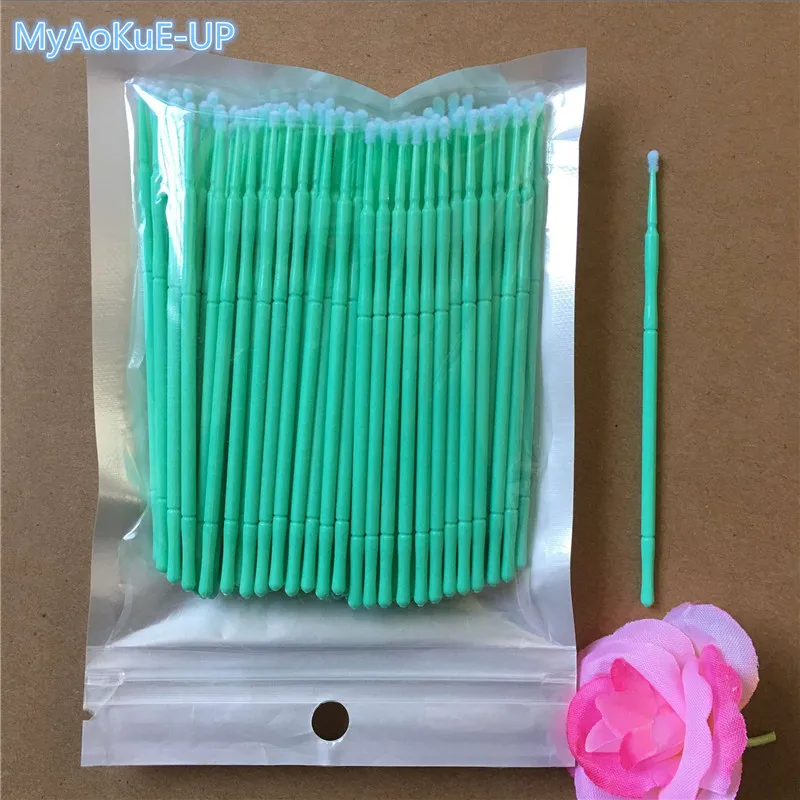 100 PCS/Pack Microbrushes for Eyelash Extension Makeup Brushes Swab Disposable Individual Applicators Mascara Eyelashes Brushes