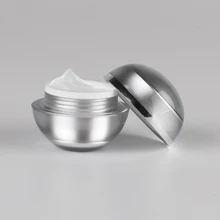 20 шт 5 г шариковая Форма Акриловый многоразовый крем банки Серебро Золото косметическая упаковка розовый образец контейнерные горшки двухслойные банки