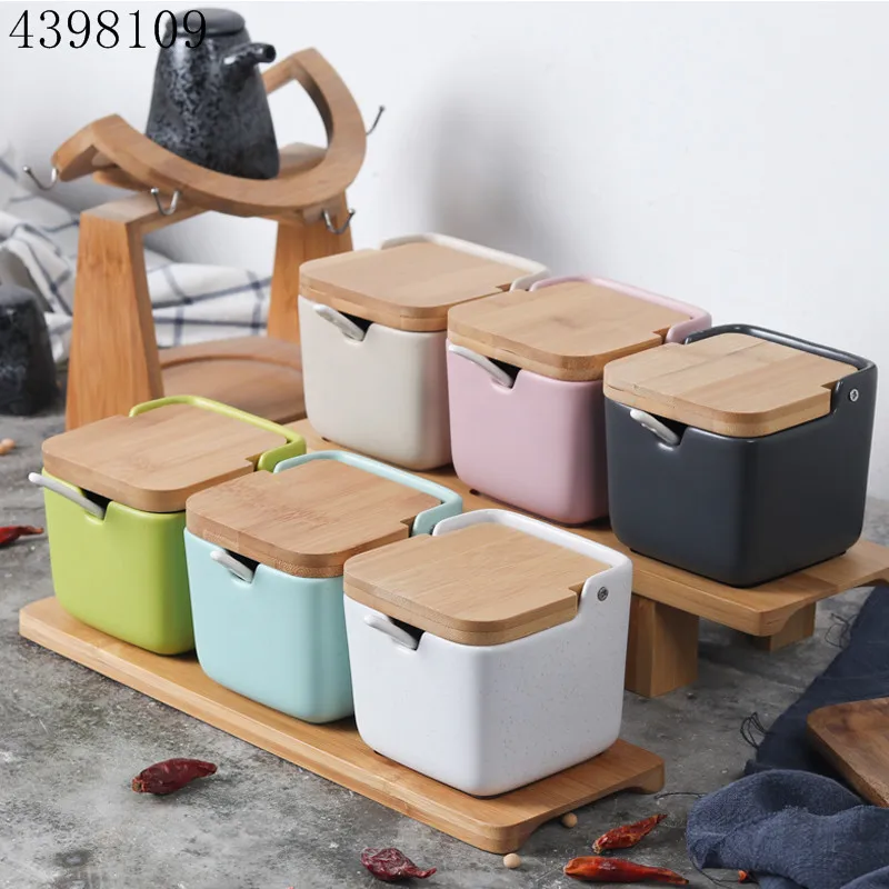 Креативная керамическая приправа в японском стиле раскладушка/соль бутылка для