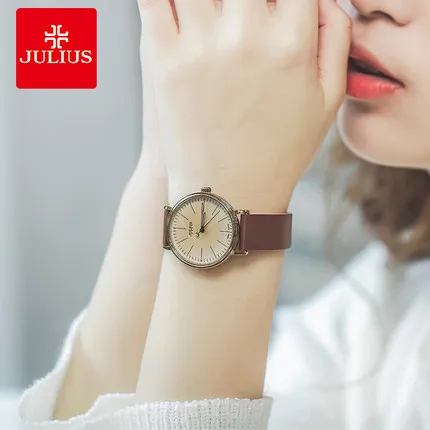

JULIUS watch female student Korean version of the simple fashion trend retro 2018 new waterproof casual atmosphere female watch