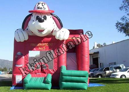 Castle house Jumping bouncer Air trampoline Inflatable dog combo