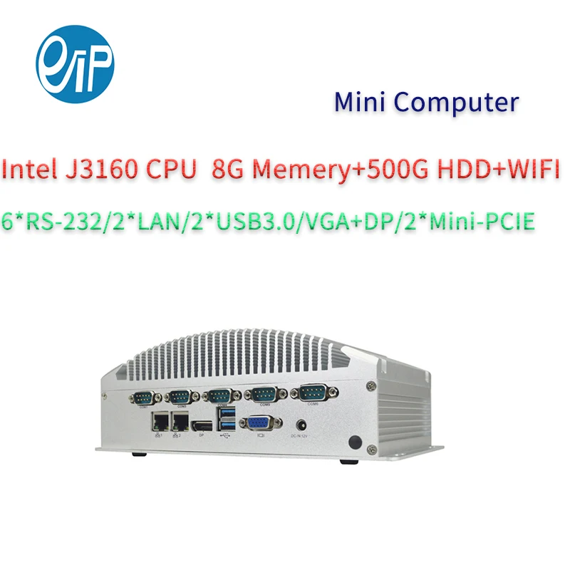 Четырехъядерный процессор Intel celeron J3160 Micro ATX IPC с 6 последовательными портами 2 Lan
