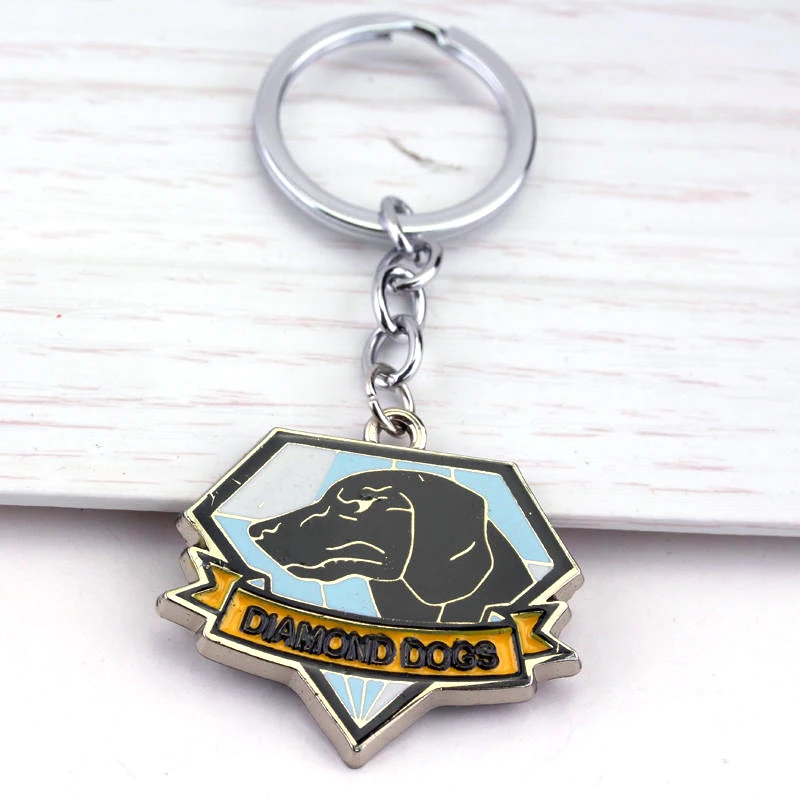 Модный металлический брелок для ключей с логотипом Phantom Pain Dogs of War, металлический 3D кулон в подарок
