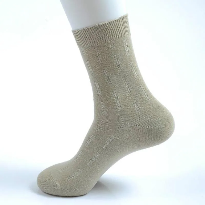 6 пар в комплекте брендовые бамбуковые волокна носки мужские однотонные полосатые деловые носки для мужчин Высокое качество дезодорант