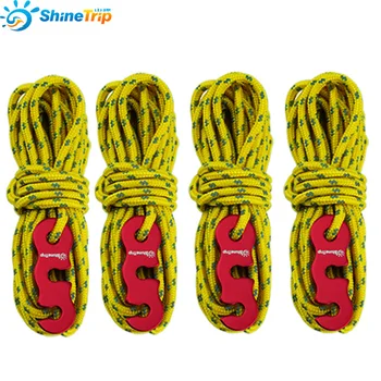

4pcs Multifunction Tent Rope Reflective At Night Outdoor Sports Camping Hiking Nylon rope Tent Accessories