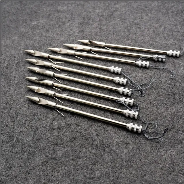 US $8.15 10pcs/20pcs Fishing Flying Shark Projectile Shoots Steel Catapult Slingshot Bow Hunting Fish Dart