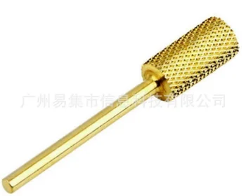 

Nail Drill Bits File Grinding Head Set Electric Machine Gold Coated Carbide Manicure Care Tools / by DHL 200pcs