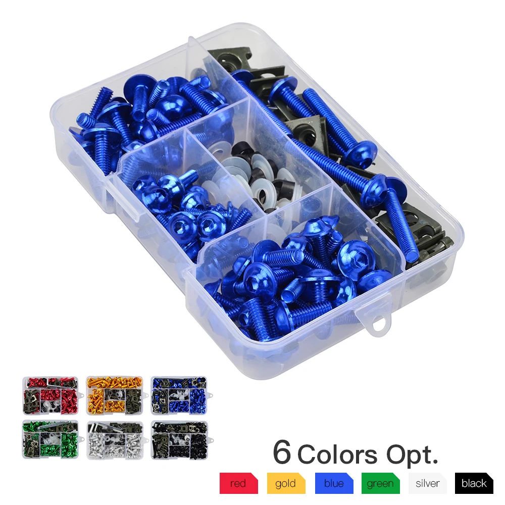 CNC Fairing Bolt Bodywork Screws Kit for Yamaha Honda Suzuki Kawasaki Aprilia M4 M5 M6
