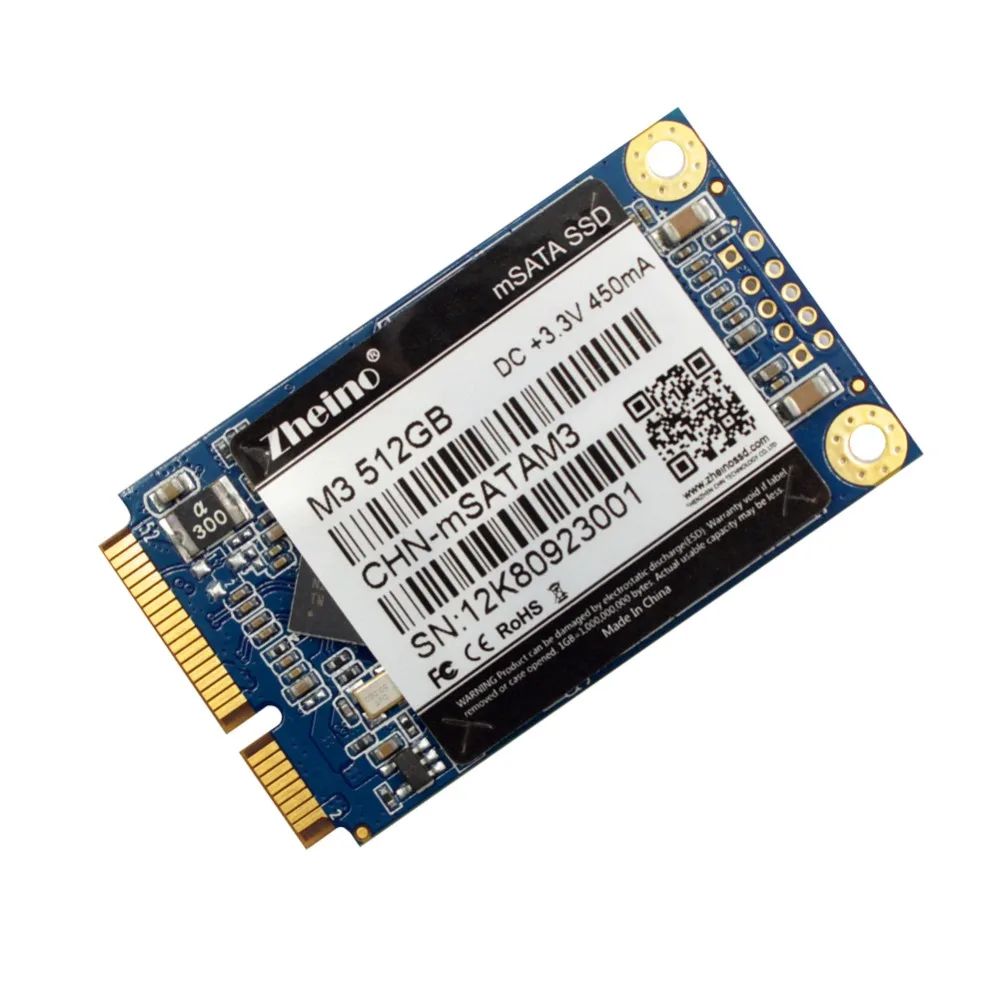 Zheino mSATA 512 ГБ SSD M3 жесткий диск Dirve 3D TLC NAND флэш память Внутренний твердотельный для