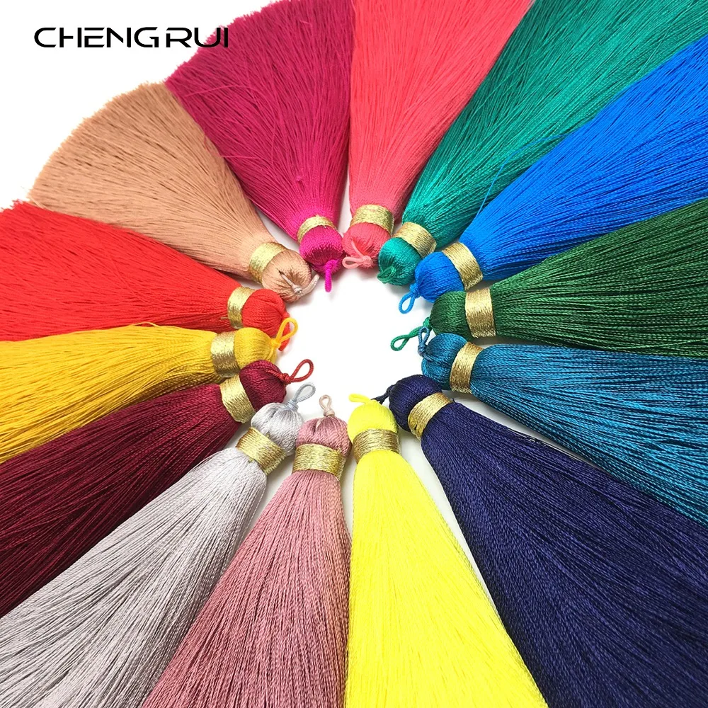 

CHENGRUI L164,11.5cm,tassel,silk fringe,craft tassels,fringe for curtain,tassels for jewelry diy,fringe curtain,2pcs/bag