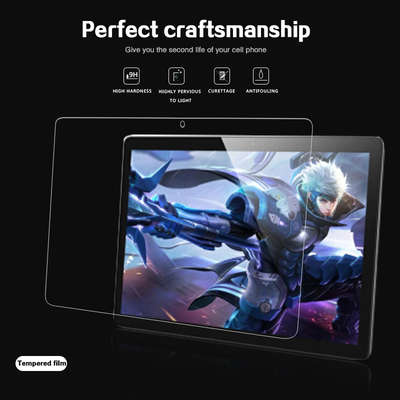

0.33 9H Premium Anti-shatter Tempered Glass Film For Cube POWER M3 10.1" Tablet Screen Protector Film Glass Front Cover