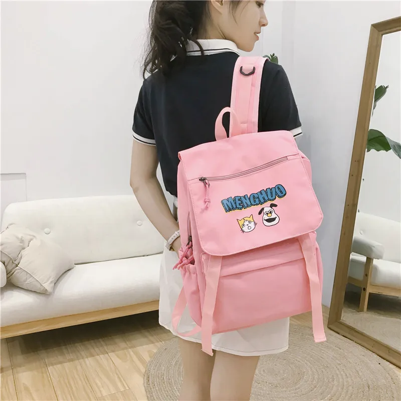 Menghuo Waterproof Nylon Women Backpacks Female Fashion Rucksack School Backpack for Girls Travel Bag Bolsas Mochilas Sac A Dos (14)