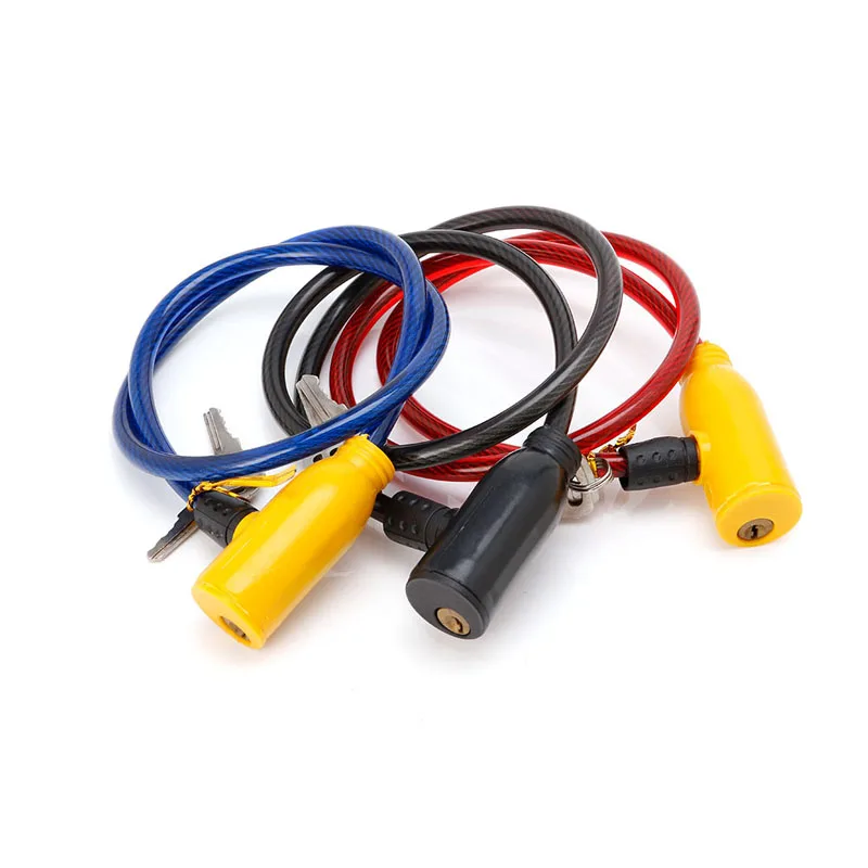 

8x640MM Cycling Cable Anti-Theft Bike Bicycle Scooter Safety Lock With 2 Keys Random Color