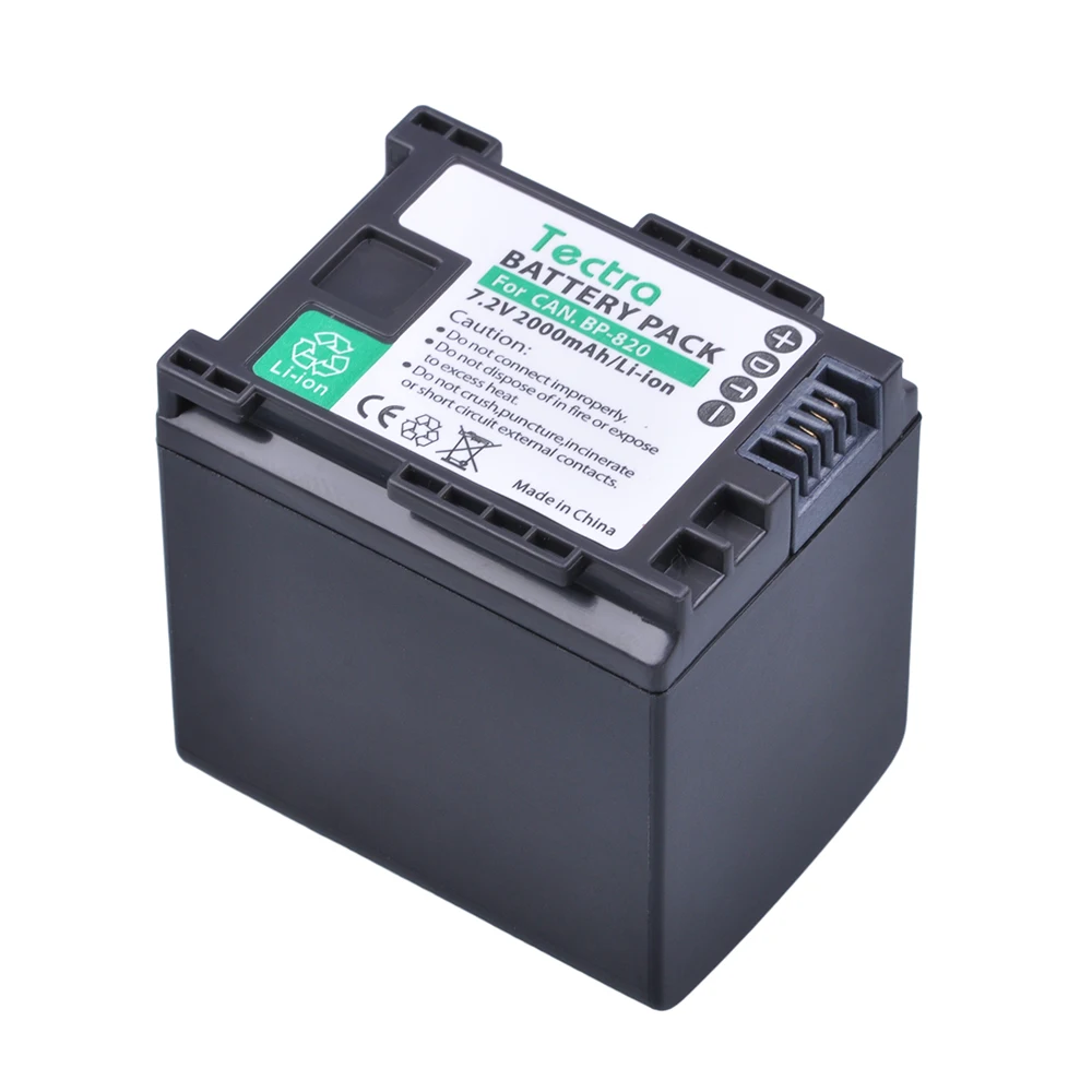 Li-ion de Substituição para Canon Tectra 820 Bateria Xa20 Xa25 Hfg30 hf M31 M30 M40 1 pc Bp-820 bp - Image 3
