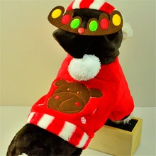 Dog font b clothes b font Four legs font b clothes b font christmas decor elk