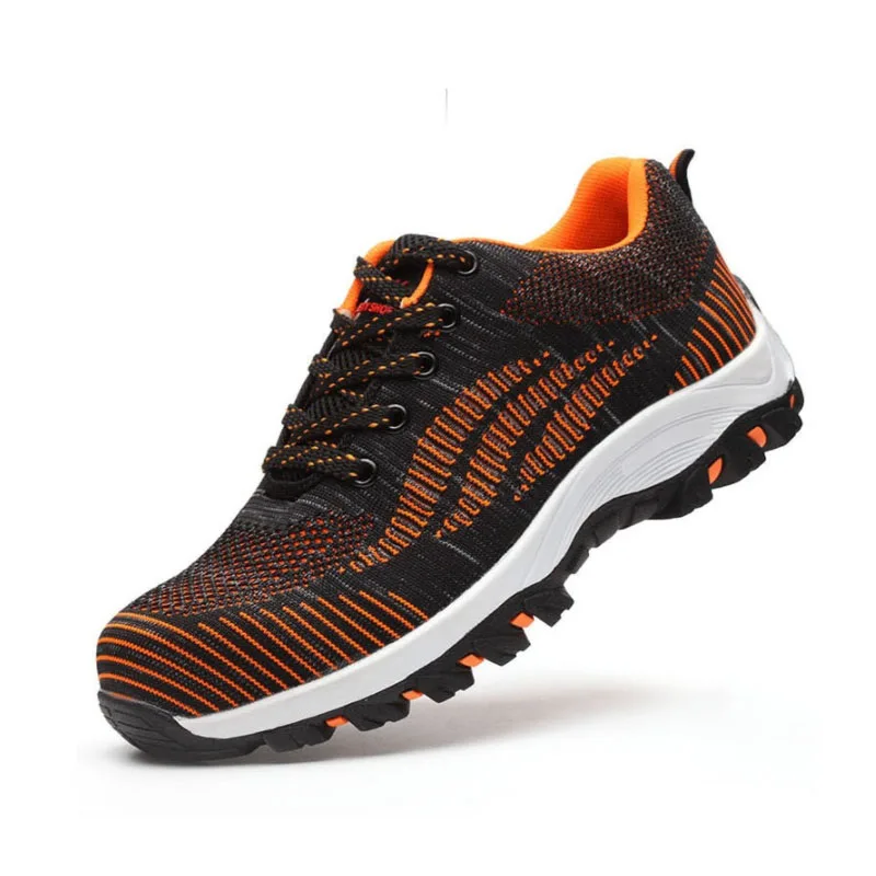 Plus 36-46 work boots men's safety shoes unisex air cushion work shoes men's boots high quality steel head safety boots men