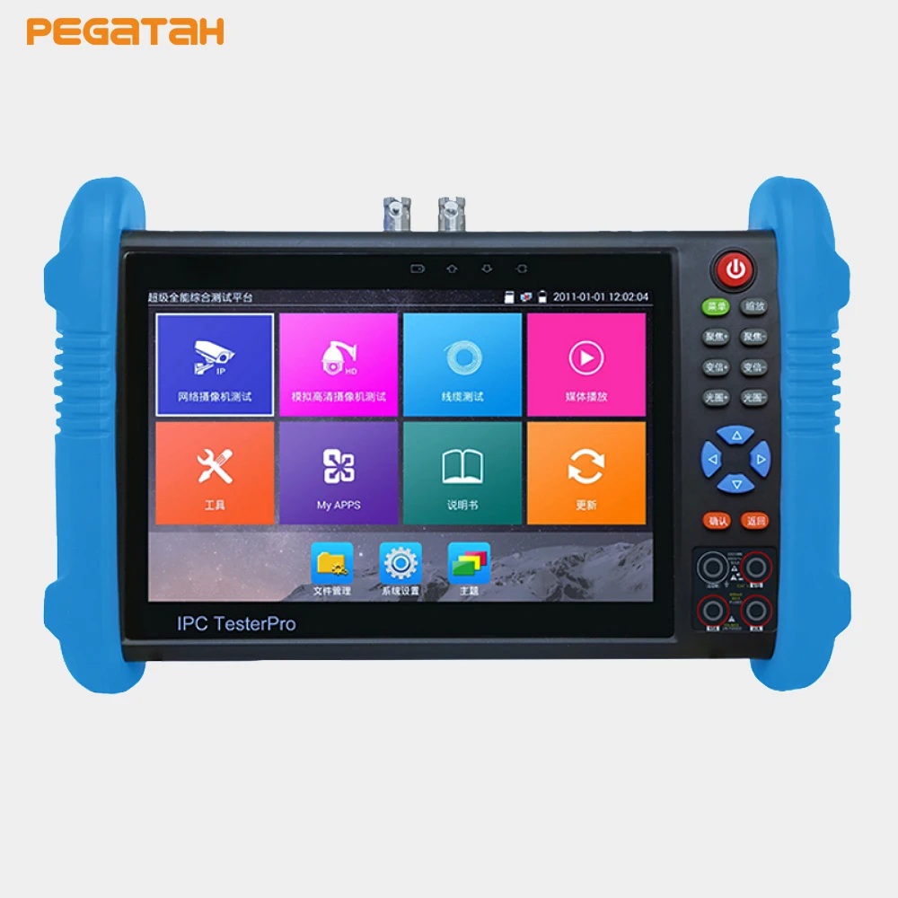 

H.265 4K Analog IP camera tester cctv tester Monitor with TDR test,Optical power meter,Digital Multi-meter,Visual fault locator