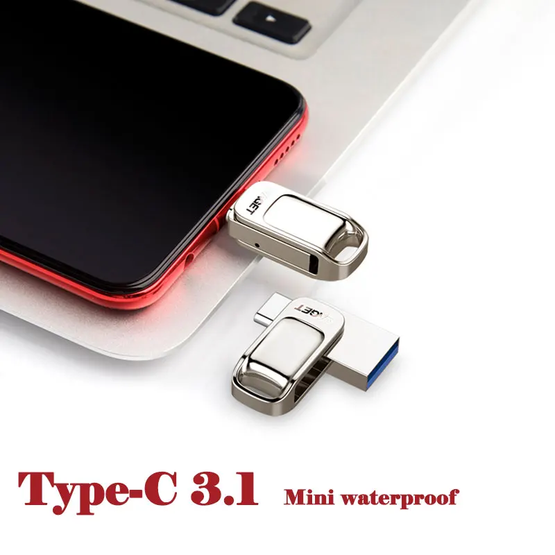  EAGET CU31 USB Flash Drive 32GB OTG Metal USB 3.0 Pen Drive Key 64GB Type C3.1 High Speed pendrive 