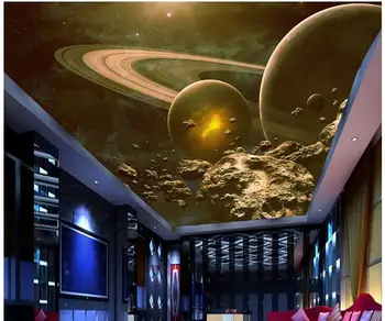 

3d wallpaper custom photo non-woven mural The universe space planet 3d wall murals wallpaper ceiling room decoration painting