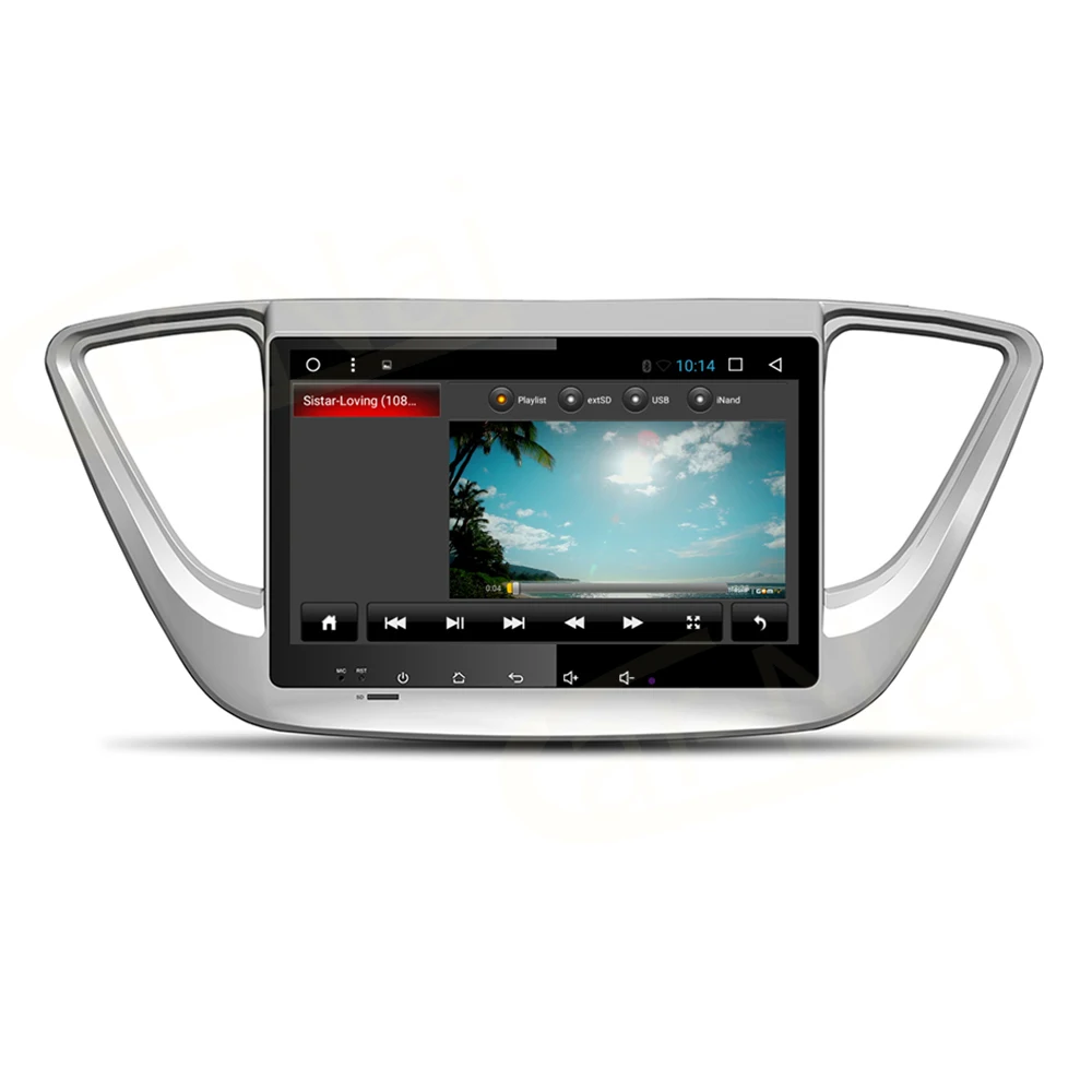 Android 7,1 радио gps для Hyundai Verna Solaris автомобильный ПК головное устройство мультимедийный видеоплеер навигация Wifi