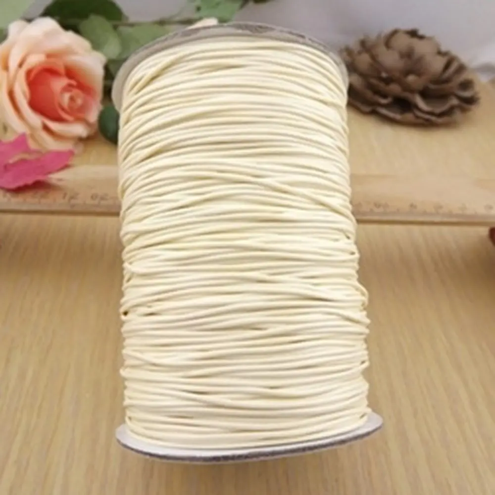 NEW 10 Meters 1mm 1.5mm Waxed Cotton Cord Waxed Thread Cord String Strap Necklace Rope Bead DIY Jewelry Making for Bracelet - Цвет: Лимонно-желтый