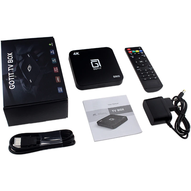 Лучший Gotit S905 Android tv Box с 1 год 3000+ live 20000+ VOD арабский итальянский Великобритания Турция IP tv Live tv& VOD smart tv set top box