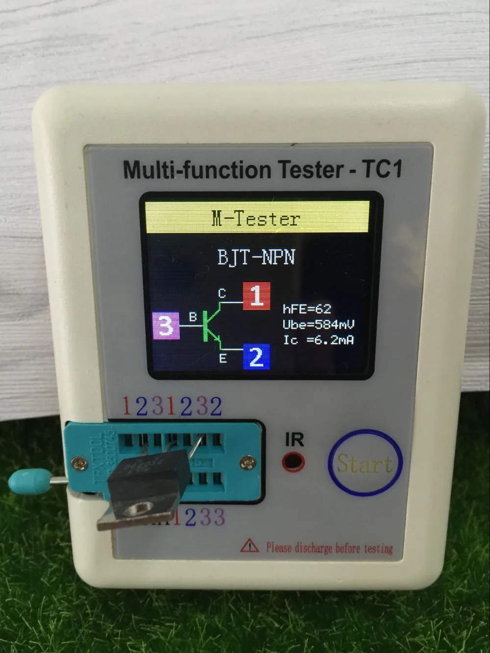 Транзистор тестер TFT Диод Триод измеритель емкости LCR ESR NPN PNP MOSFET