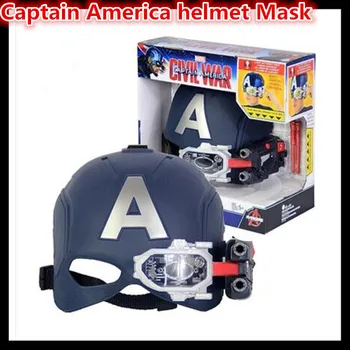 

Top Quality Halloween Cosplay Marvel Comics The Avengers Captain America Steven Rogers Halloween Party Mask Helmet Costume Toys