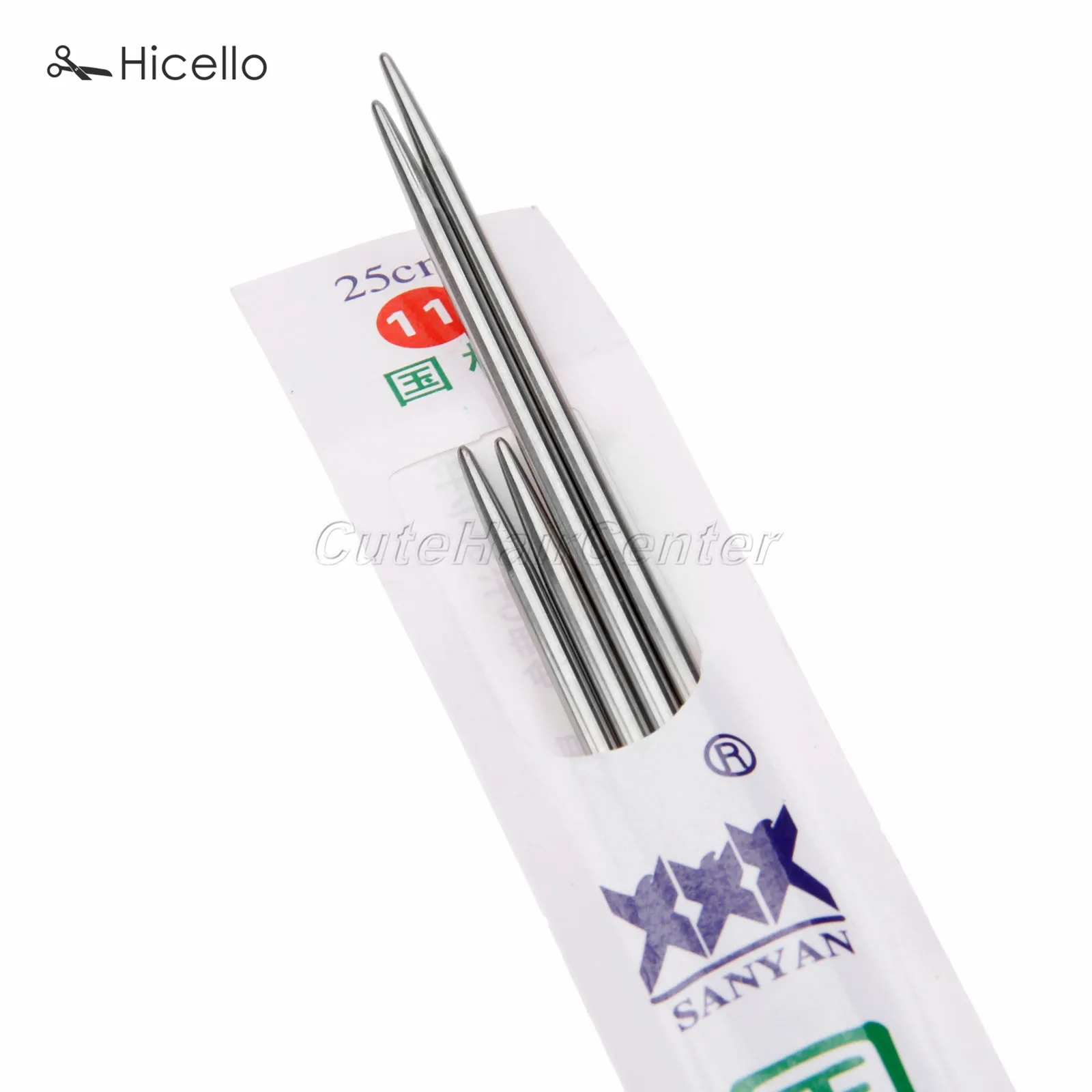 44pcs/set Knitting needles Stainless steel 25cm 36cm Double pointed