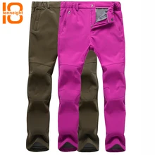 TENNEIGHT Для мужчин зимние софтшелл флис Штаны Открытый Отдых штаны для активного отдыха Для женщин спортивные брюки треккинг лыжный Водонепроницаемый Штаны