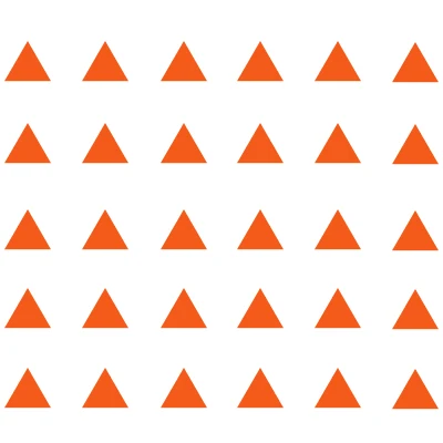 orange 80 шт./компл. геометрический Треугольники виниловые наклейки на стены DIY настенные наклейки Съемный Wall Art Наклейки для детской Спальня домашний декор - Цвет: orange
