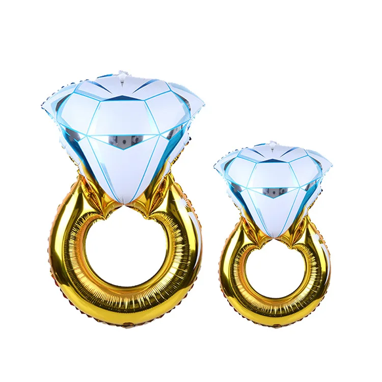 43 inch large diamond ring aluminum foil balloon wedding marriage room