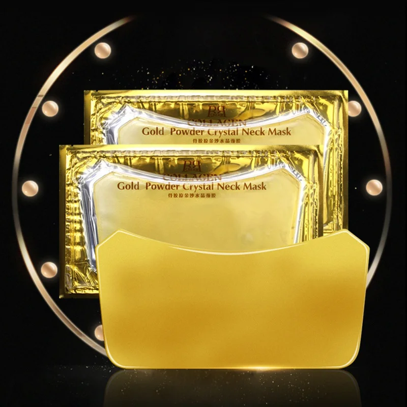 New Gold Neck Mask Crystal Powder Whitening Anti-Aging Care Moisturizing Remove Wrinkles N3 | Красота и здоровье