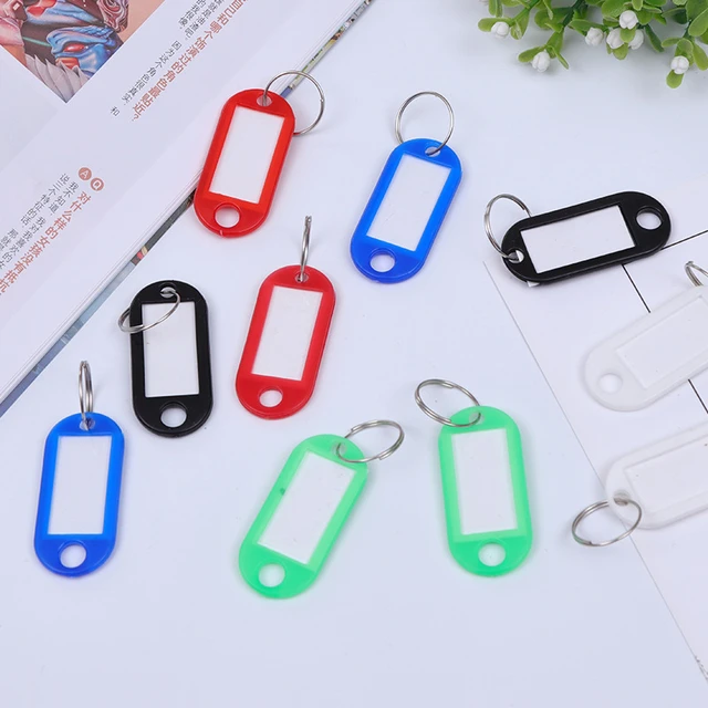 2pcs Vaincre 20 Pack Key Tags - Plastic Key Tags With Labels Flexible Key  Labels Identifiers With Split Ring Assorted Colors - AliExpress