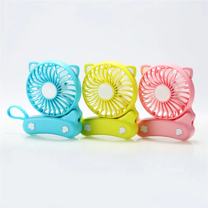 Summer Rechargeable Foldable Mini Cat Cooling Fan Portable USB Charge