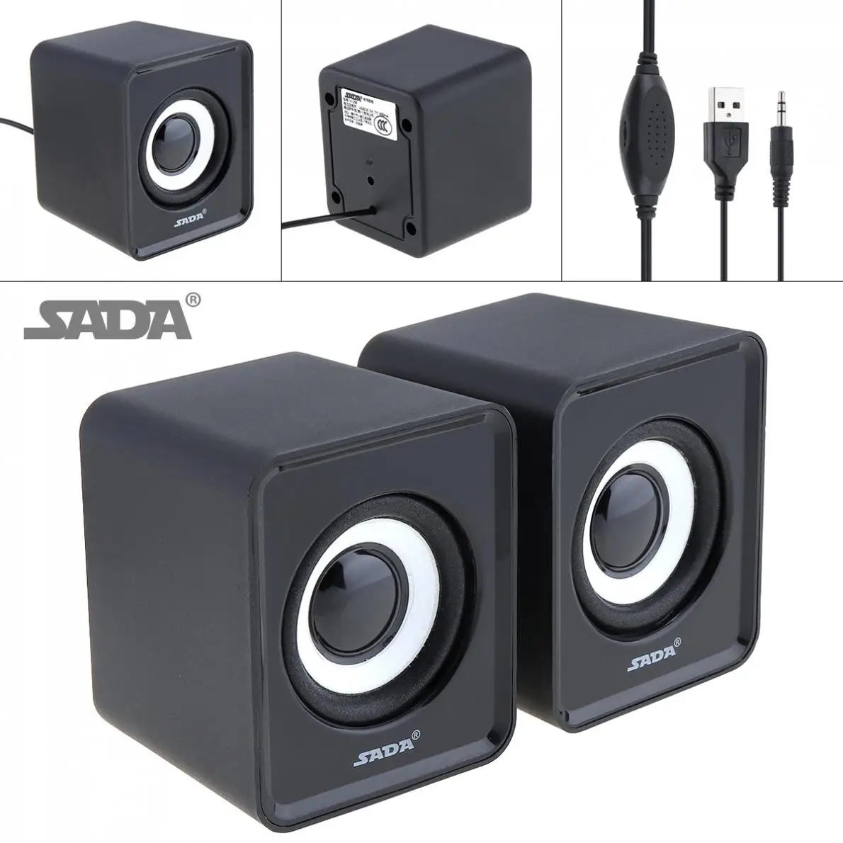 SADA V 168 мини сабвуфер USB динамик музыкальный громкий с портативным стерео басом