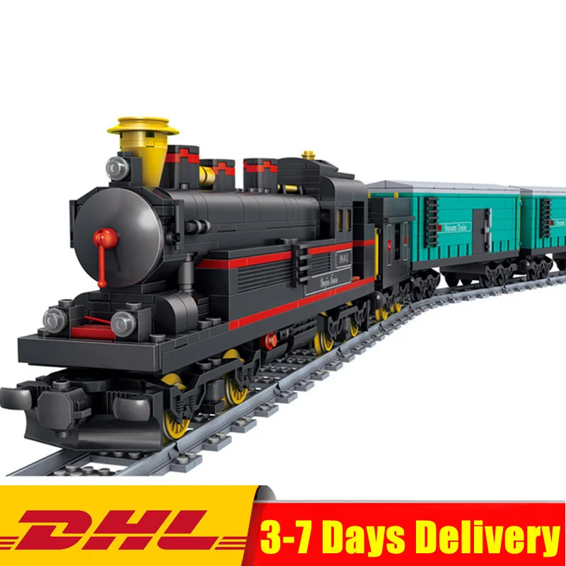 

KaZi KY98103 821 Pcs China YUEJIN Train Electric Track Building Bricks Blocks Model Educational Toys Christmas Gifts In Stock