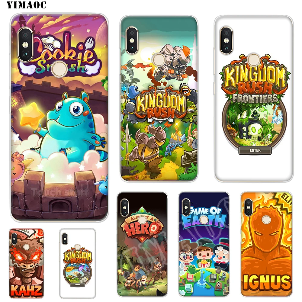 YIMAOC Kingdom Rush Soft TPU Case for Xiaomi Redmi 6 4X 5A 4A S2 Note 4 5 Pro Plus Mi 8 9 SE A2 A1 MiX 2S MAX 3 |