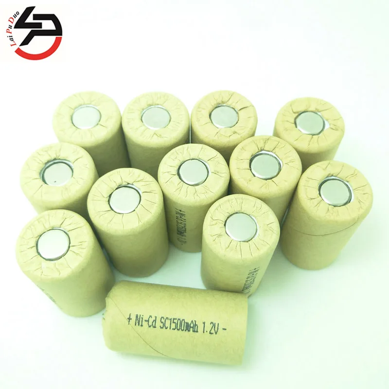 SC Cells 1500mAh 1.2V Battery NI CD Replacement for Power Tools 1.5Ah