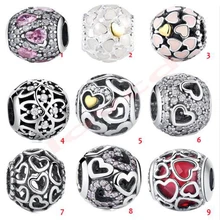 New Authentic 925 Sterling Silver Beads Charm Pink Flower Enamel fit Original Brand Bracelet Jewelry New Authentic 925 Sterling Silver Beads Charm Pink Flower Enamel fit Original Brand Bracelet Jewelry