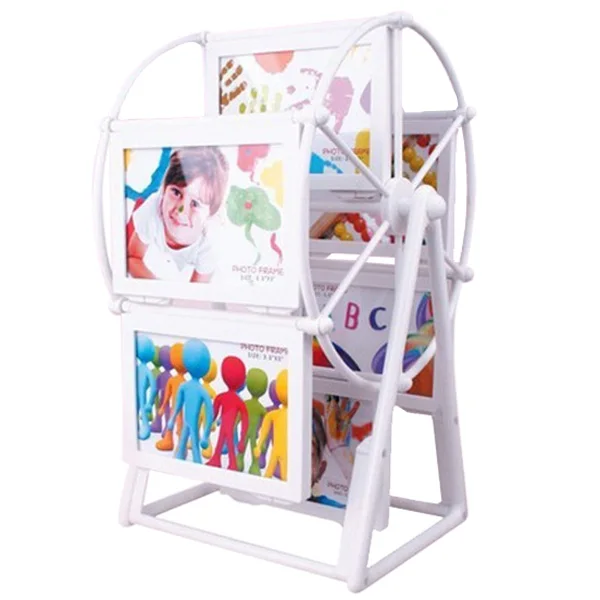 

Photo Frame European Windmill Frame 2 Inch Ferris Wheel Combination 12 Photos Baby Wedding Graduation Picture Frame Home Decor