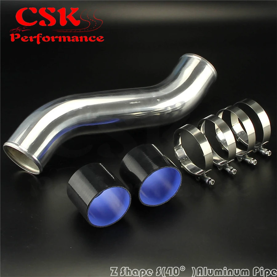 63mm 2.5" inch 40 Degree Z / S Shape Aluminum Intercooler Pipe Piping