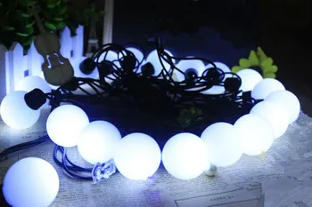 

5M 16ft Ball-Shaped 20LED 40mm Big Ball String Fairy Light 4cm Waterproof Outdoor Wedding/Xmas/Bar Party Garden Decor-COLORFUL