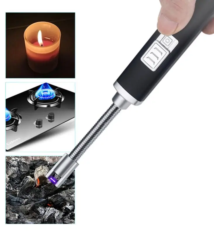 Electric flame Lighter USB Rechargeable 280mAh Li ion battery 360