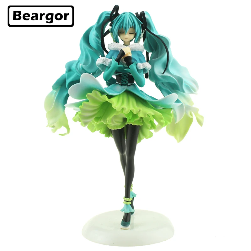 

11" Anime Vocaloid Hatsune Miku Snow in Summer Ver. Boxed 28cm PVC Action Figure Collection Model Doll Toys Gift